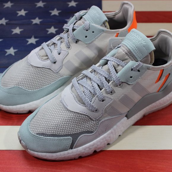 Adidas Nite Jogger Boost Running Shoe White BD7956 - Picture 8 of 11